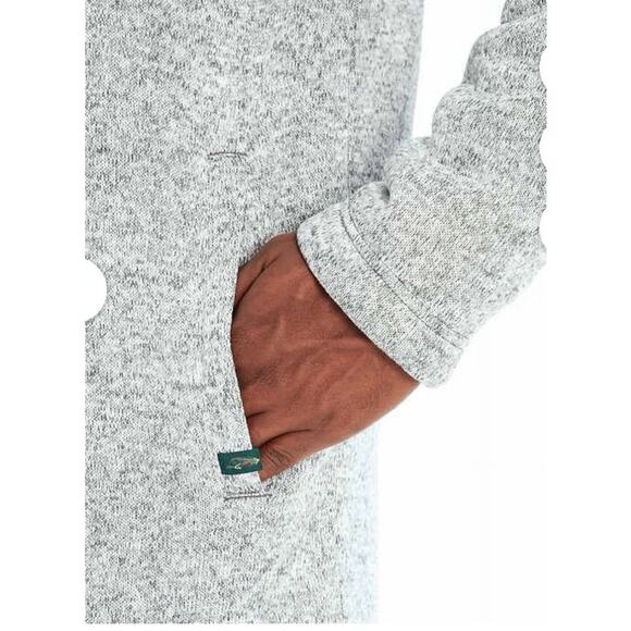 Orvis Men's Fleece Lined Quarter Zip Pullover Heather Gray Size Large Outdoors - Picture 8 of 12